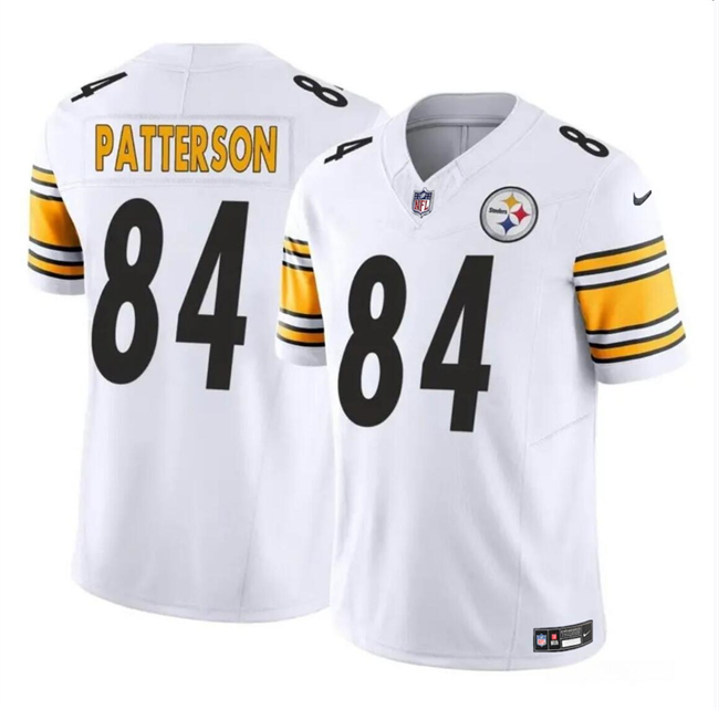 Youth Pittsburgh Steelers #84 Cordarrelle Patterson White 2023 F.U.S.E. Vapor Untouchable Limited Stitched Football Jersey